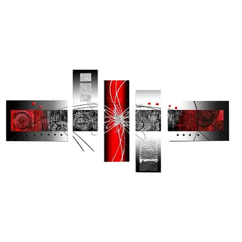 

Paint By Number Colorful Home Abstract Oil Painting Pictures Canvas 5Pcs/Set Decoration Room Office DIY Art