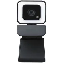 

Mac Laptop Desktop Webcam 1080p Full HD Web Camera with Microphone Three-speed Touch Beauty Light For PC Computer