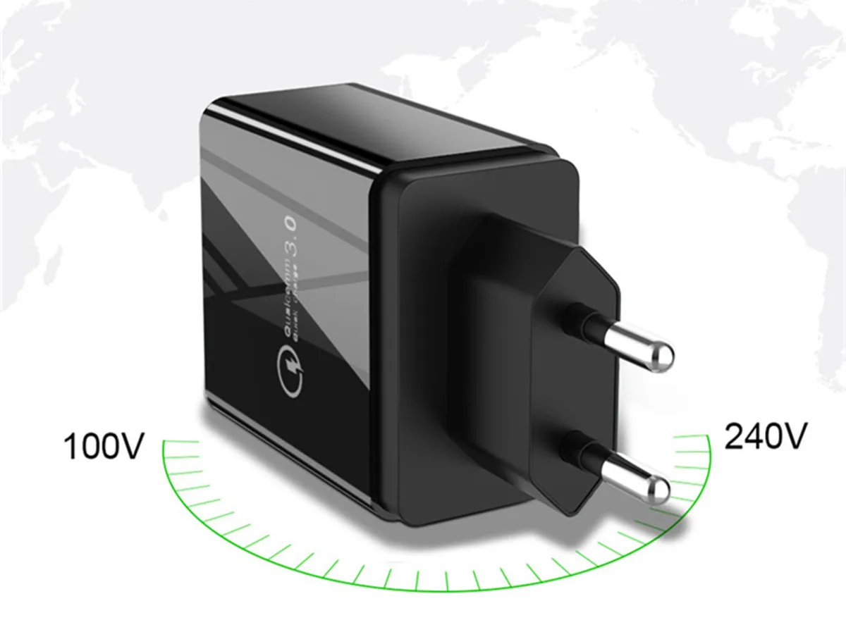 4USB QC3.0 мобильный телефон Быстрая зарядка 3,0 для IPhone 8 быстрое настенное зарядное устройство для samsung S9 Зарядное устройство USB для путешествий Портативная зарядка