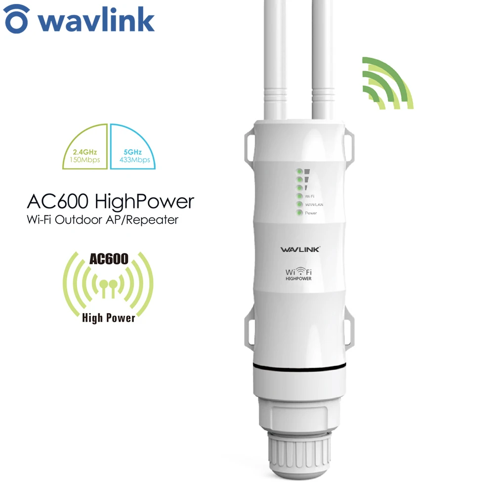 Беспроводной маршрутизатор Wavlink AC600 30dbm Wi Fi роутер/AP ретранслятор двухдиапазонный