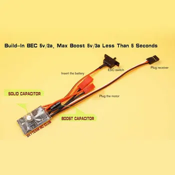 

30A 4-8V Mini Brushed Electric Speed Controller Two-way ESC Brush Electronic Motor Speed Controller For RC Car