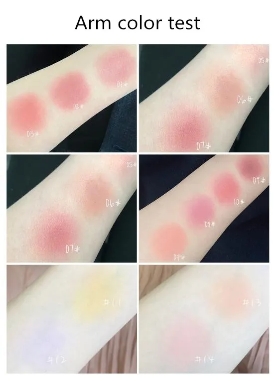 Judydoll Silky Monochrome Blush Nude Makeup Blush Apricot Roasted Milk Tea Natural Brighten Skin Tone Makeup Palette powder blusher blush powder blush plate facial blusher monochrome blush