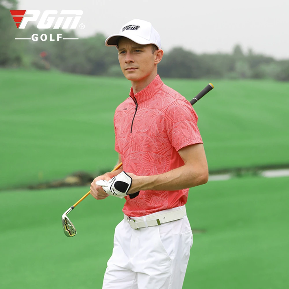 de manga corta Golf para hombre, ropa deportiva, elástica, a la moda|Camisetas de entrenamiento de golf| - AliExpress