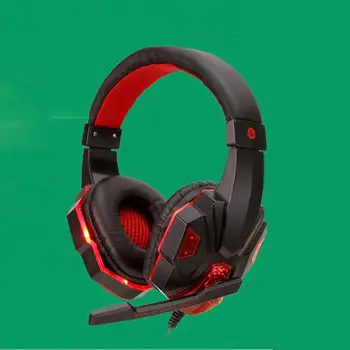 

Professional Led Light Gaming Headphones for PC for PS4 Adjustable Bass Stereo PC Gamer Over Ear Wired Headset With Mic