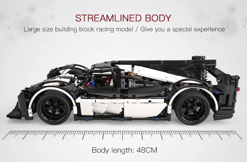 23018 Technic автомобиль игрушки MOC-5530 Гибридный супер комплект гоночных автомобилей строительные блоки кирпичи модель автомобиля рождественские подарки