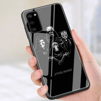 

Star Wars Tempered Glass Phone Case for Samsung Note 10 Lite S20 Plus Ultra A51 A71 A81