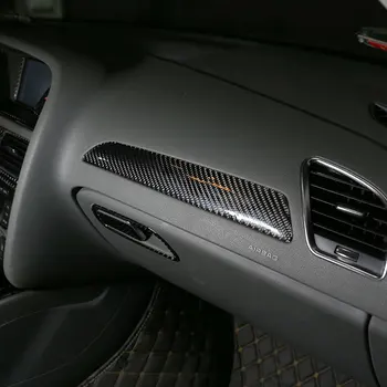 

Soft Carbon Fiber Car Passenger Dashboard Panel Cover Sticker For Audi A4L/A5 2009-2016 Car Accessories