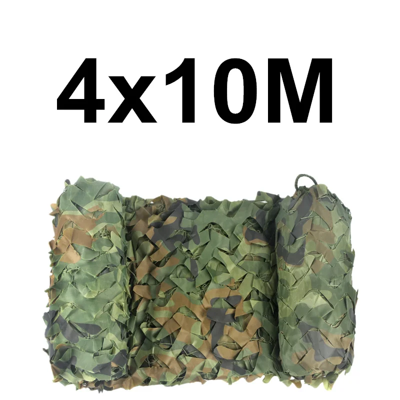 4x10M WELEAD лесной усиленный камуфляжная сетка Военная униформа для Охота Сад беседка тени большой Размеры 3x7 м 5x5 м 4x6 м, 4x8 м 4x9M 3x8M 3x9 - Цвет: 4x10M