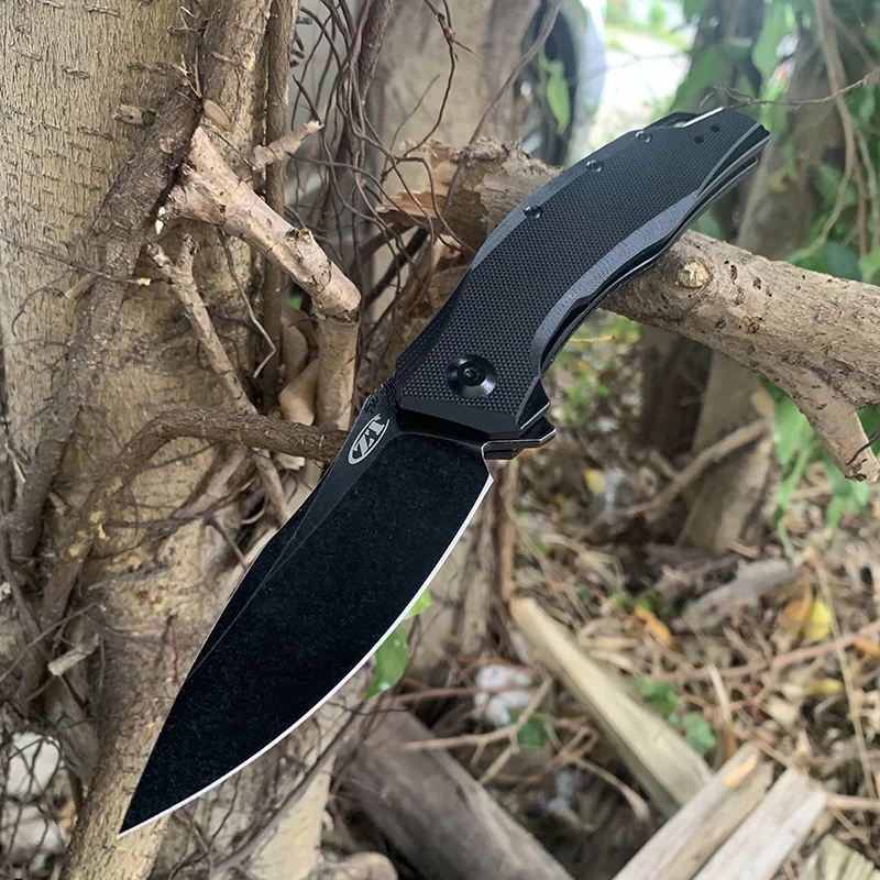 

HOT ZT0357 folding knife two styles blade + G10 handle camping hiking self-defense portable tool