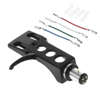 

2020 New Turntable Headshell Mount Universal LP Phono Cartridge Replacement Phonograph Head Holder Stylus Lead Wire