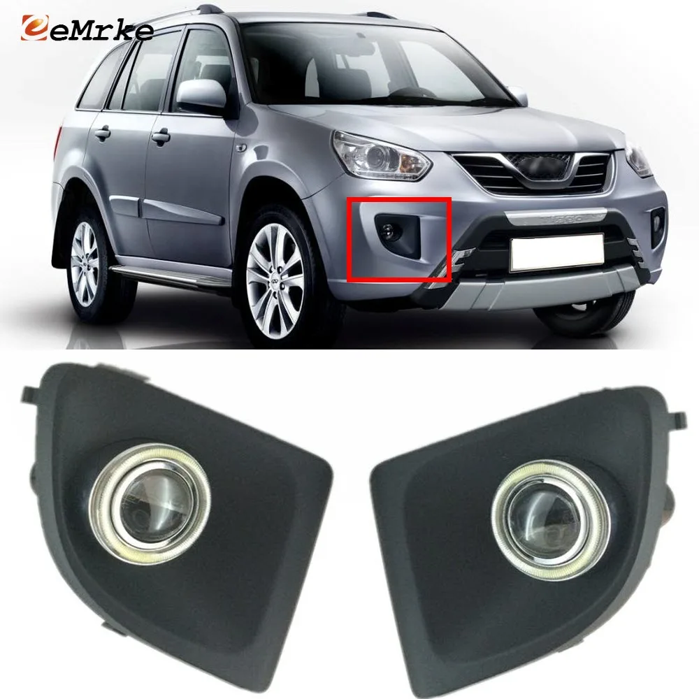 EEMRKE автомобильный Стайлинг для Chery Tiggo FL 2011 2012 2013 2014 COB светодиодные ангельские