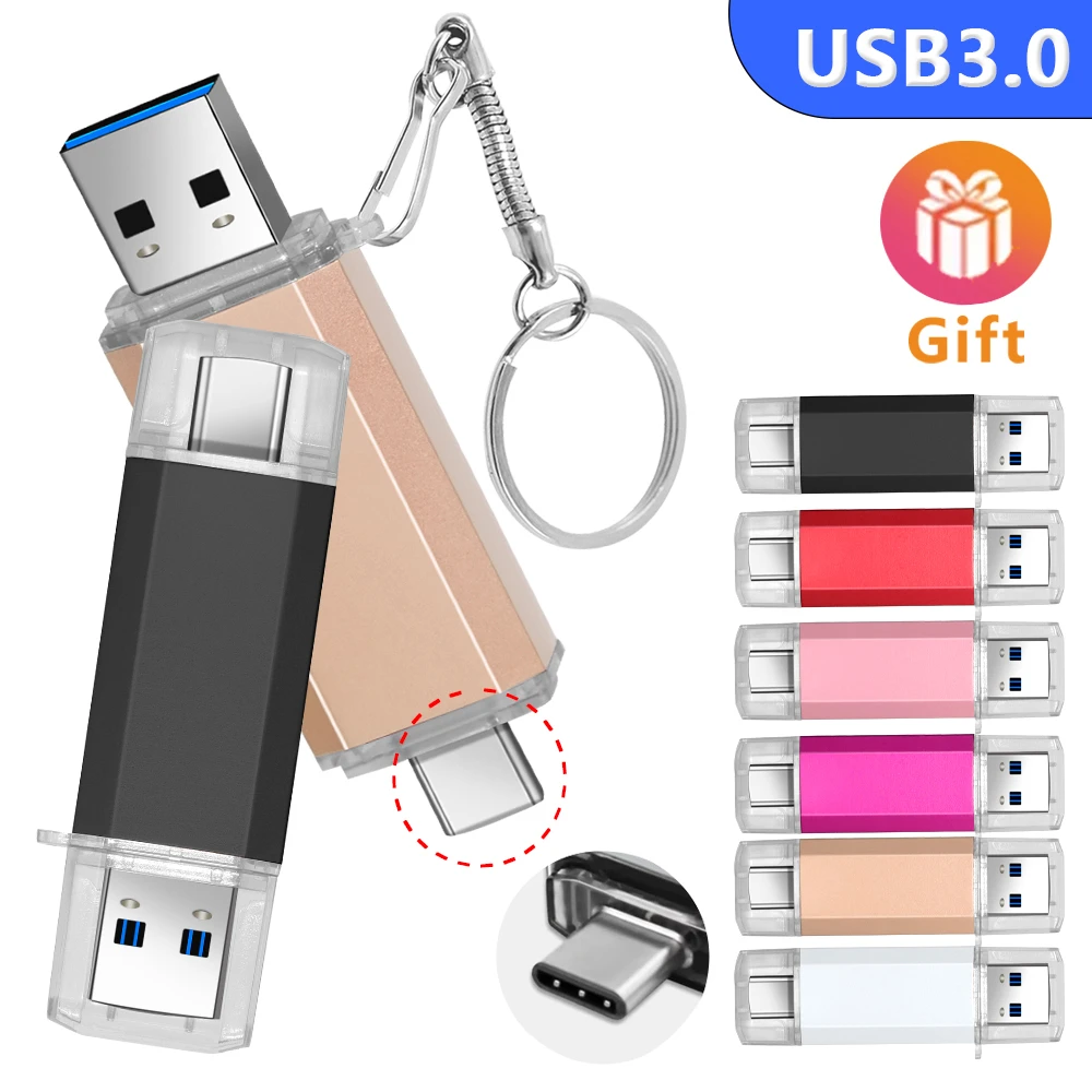 high quality USB3.0 Type-c Pen drive 64gb 128gb 256gb 512gb type-c memory stick Type-C USB Flash Drive For Samsung Huawei Mate 512gb usb