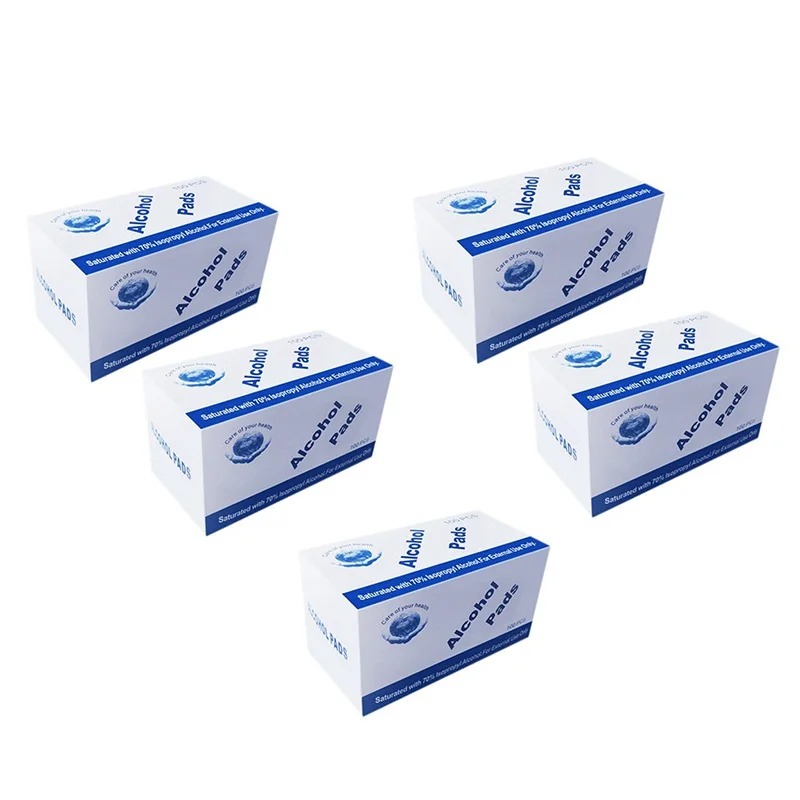 

Portable 500 Pcs Alcohol Wet Wipe Disposable Disinfection Prep Swap Pad Antiseptic Skin Cleaning Care Jewelry Mobile Phone Clean