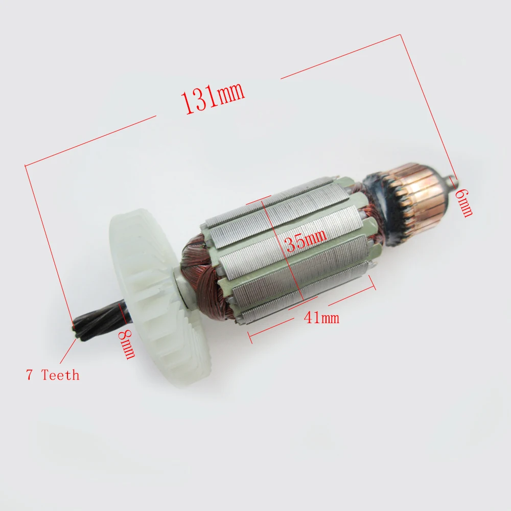AC220 240V якорь деталь для замены METABO BH6009S ударная дрель с 7 зубцами запчасти ремонта