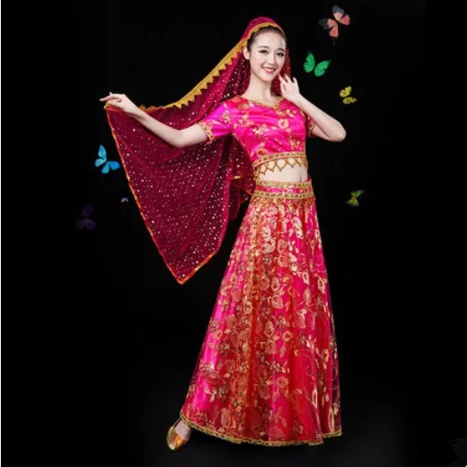  chinese minority dance costumes for women festival performance new year dancer clothes party clothi