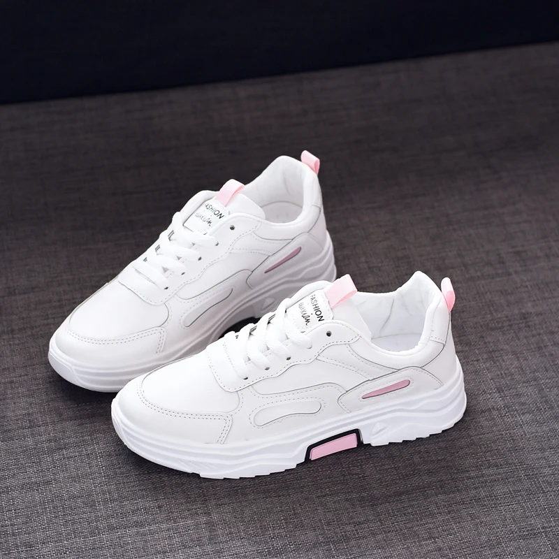 Women's shoes wild tide shoes 2019 winter new white shoes women old shoes plus velvet casual sports shoes women