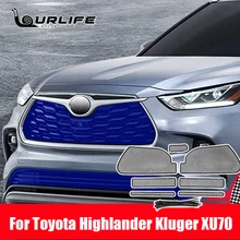 Für Toyota Highlander Kluger XU70 2020 2021 2022 Auto Insekt Screening Mesh Kühlergrill Einsatz Netto Zubehör