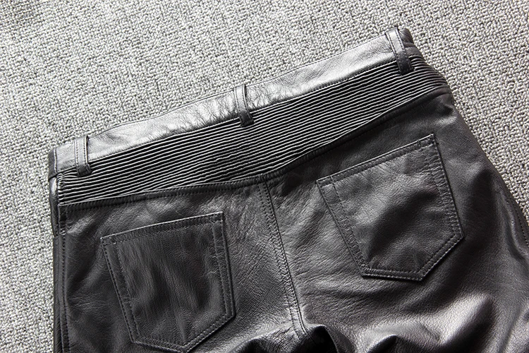 Genuine Lambskin Leather pants 7