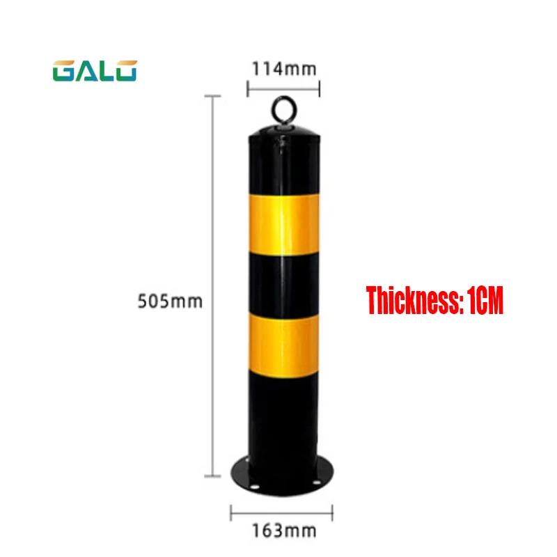 GALO на заказ стальная труба утолщение безопасности предупреждающая колонна парковочная колонна дорожное ограждение фиксированная колонна изоляционная сигнальная лента - Цвет: kit1