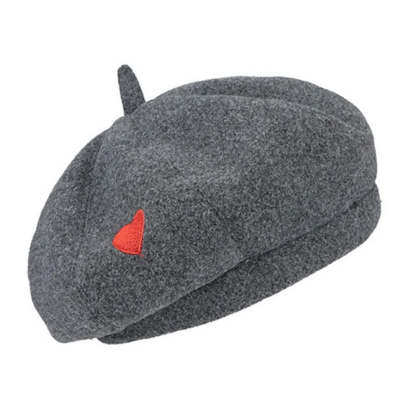 Beret Cap Lady Spring Winter Berets Hat Painter Style Hat Women Vintage Berets Solid Color Caps Female Bonnet Warm Cap - Цвет: XW1029H