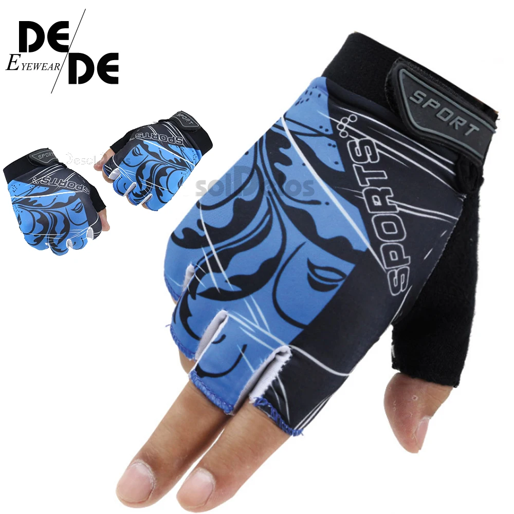 

1 pair Half Finger Gloves Men Women Sport Gloves Fingerless Fitness Mittens Luvas None slip Guantes Mittens R013
