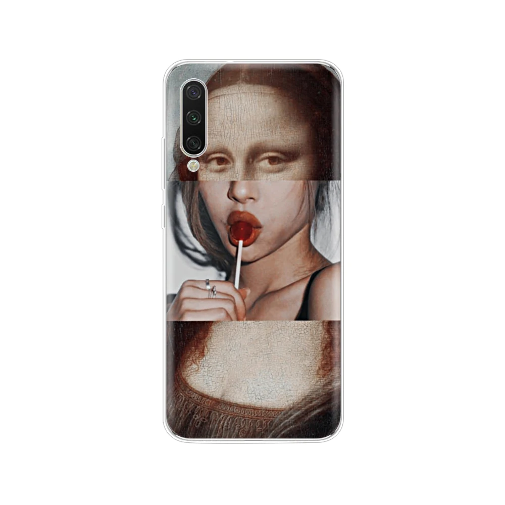 Силиконовый чехол для телефона, чехол для Xiaomi mi A3, чехол с полной защитой, мягкая задняя крышка из ТПУ для Xio mi A3, бампер, прозрачный чехол с рисунком - Цвет: 61863
