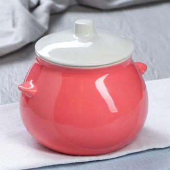 

Roasting pot "Drop", gloss, pink color, 0.6 L