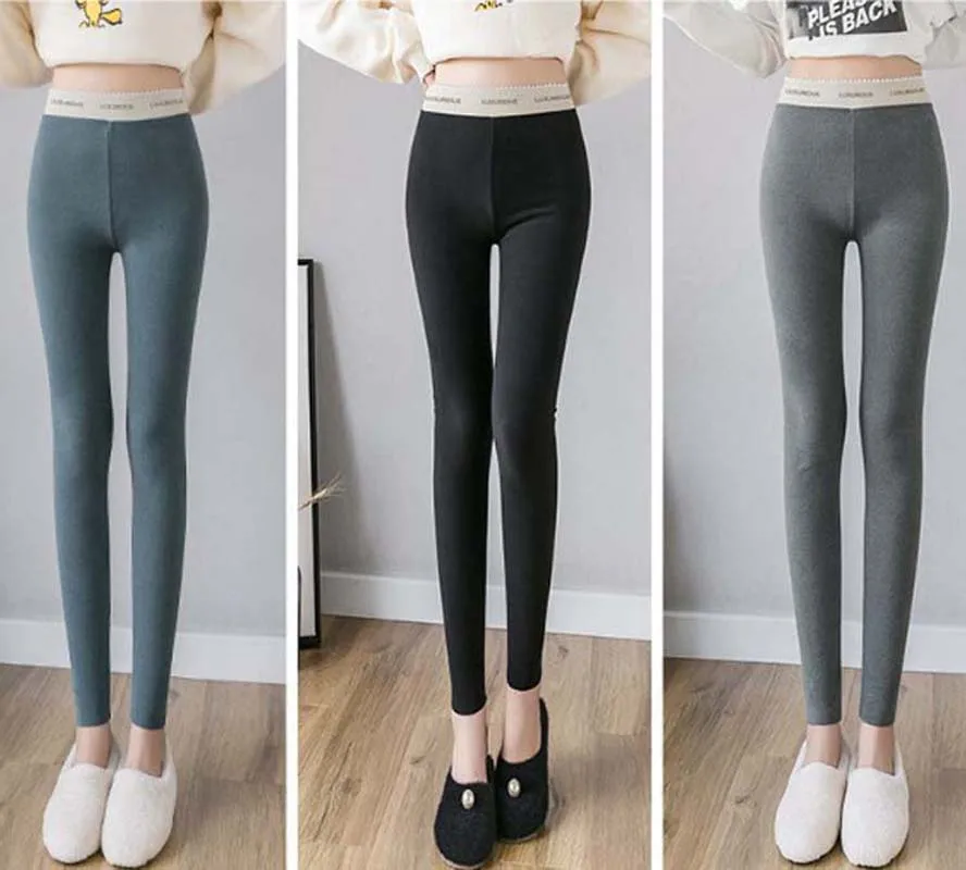 

womens winter warm fitness leggings elastic female slim pencil skinny stretchy women plus size 4xl legging pants