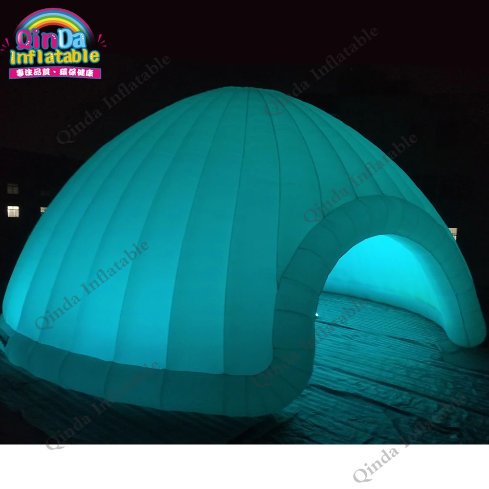  Outdoor 10m inflatable party house led light inflatable dome tent for exhibition