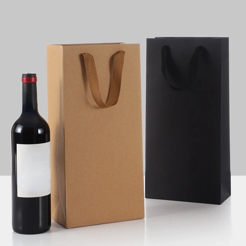 1Pc Khaki Kraft Paper Red Wine Packing Bag Paper Carrier Bag Packing  Storage Bag Wedding Party Wine Bottle Packaging Bags|Gift Bags & Wrapping  Supplies| - AliExpress