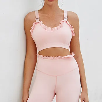 

2019 fashion hot new bra women's solid color look lace super explosion lace fitness running bra бюстгальтер лифчик 40*