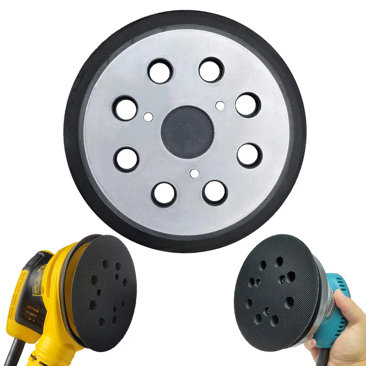 5 Inch 8 Holes Replacement Sanding Pads 5" Hook And Loop Orbital