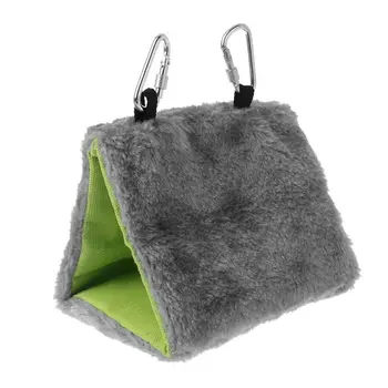 

2020 New Plush Bird Parrot Hammock Pet Hanging Bed Tent House Winter Warm Cage Nest