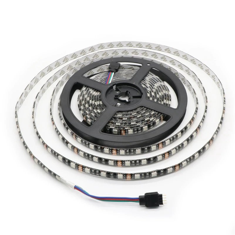 

SZYOUMY 500m/lot LED Strip 5050 Black PCB DC12V Flexible LED Light 60 LED/m RGB 5050 White And Warm White IP20 IP65 Waterproof