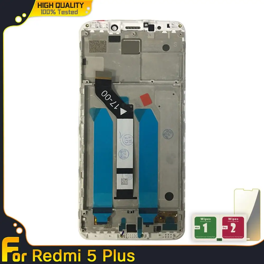 ЖК-дисплей с рамкой для Xiaomi Redmi 5 Plus кодирующий преобразователь сенсорного экрана