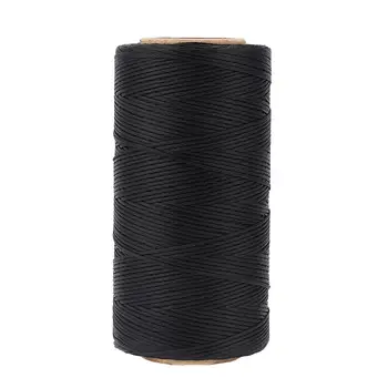 

260m/roll 1x0.3mm Flat Waxed Polyester Cords Sewing Thread Cord String Strap Necklace Rope Bead DIY Jewelry Making for Bracelet