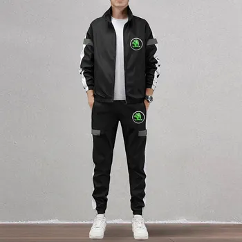 

Skoda 2020 New popular for Mens zip Fashion Warm Comfortable Jacket Clothing Coat Men Casual Outerwear Clothes Print Mens Suits