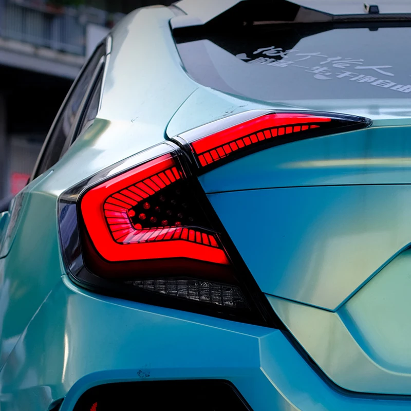 Светодиодный задний светильник s для Honda Civic 10th- задний светильник s задний фонарь поворот+ Реверсивный+ противотуманный+ тормозной светильник