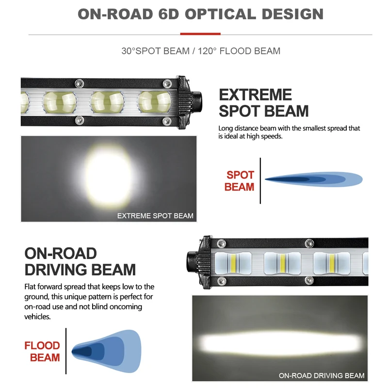 2pcs Ultra-thin 7inch Slim LED Work Light Bar Spot Flood Combo Offroad SUV ATV 2pcs Ultra-thin 7inch Slim LED Work Light Bar Spot Flood Combo Offroad SUV ATV
