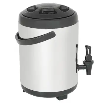 

kichen Accessories 8L Stainless Steel Double-Layer Insulation Barrel Buckets Container for Hot Water Milk Tea Coffee Kitchen