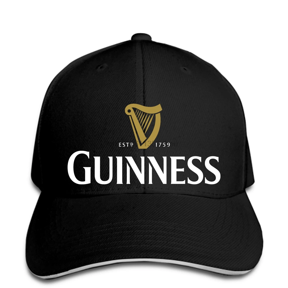 Черная бейсбольная кепка с логотипом Guiness Beer Ships Fas snapback