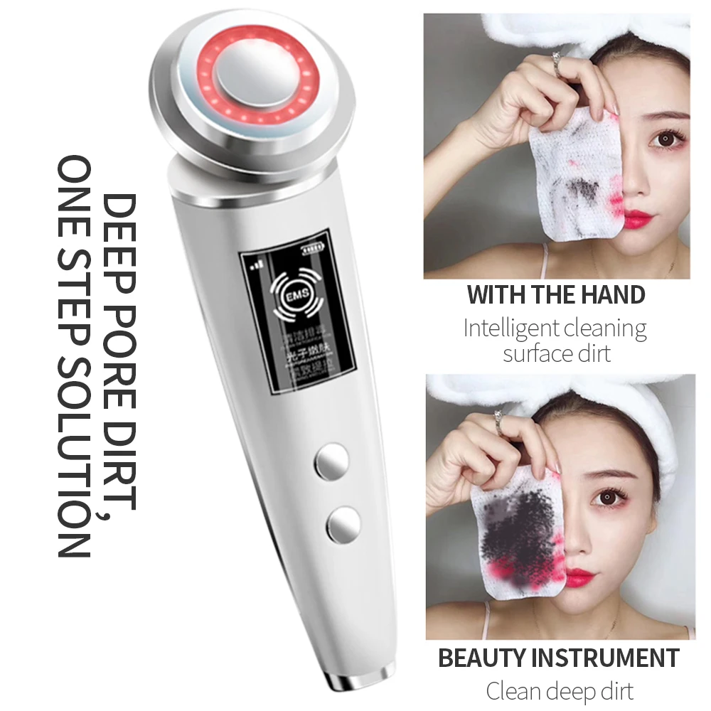  USB Facial Mesotherapy LED Photon Face Lifting Tighten Wrinkle Remover Skin Care Face Massager Skin