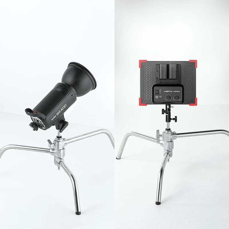 Light Stand Base Bracket Stent Head for C Stand Light Stand Magic Leg Lamp Holder Head