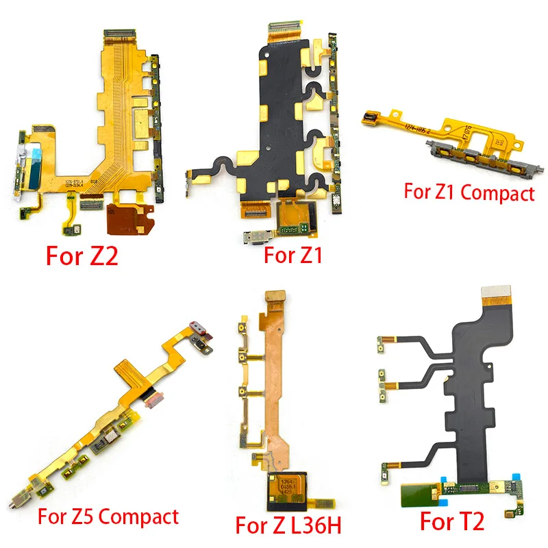 Volume Button Power Switch On Off Flex Cable For Xperia M4 Aqua T2 T3 Z Ultra Z1 Z2 Z3 Compact Z5 Premium | Мобильные телефоны и