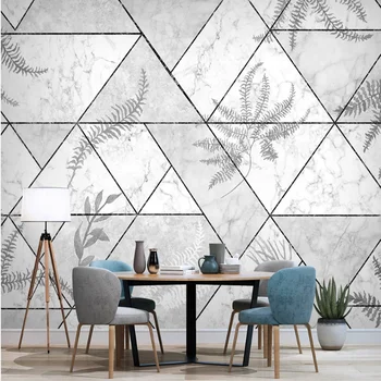 

Milofei manufacturers custom Nordic abstract geometric lines living room bedroom background wallpaper mural