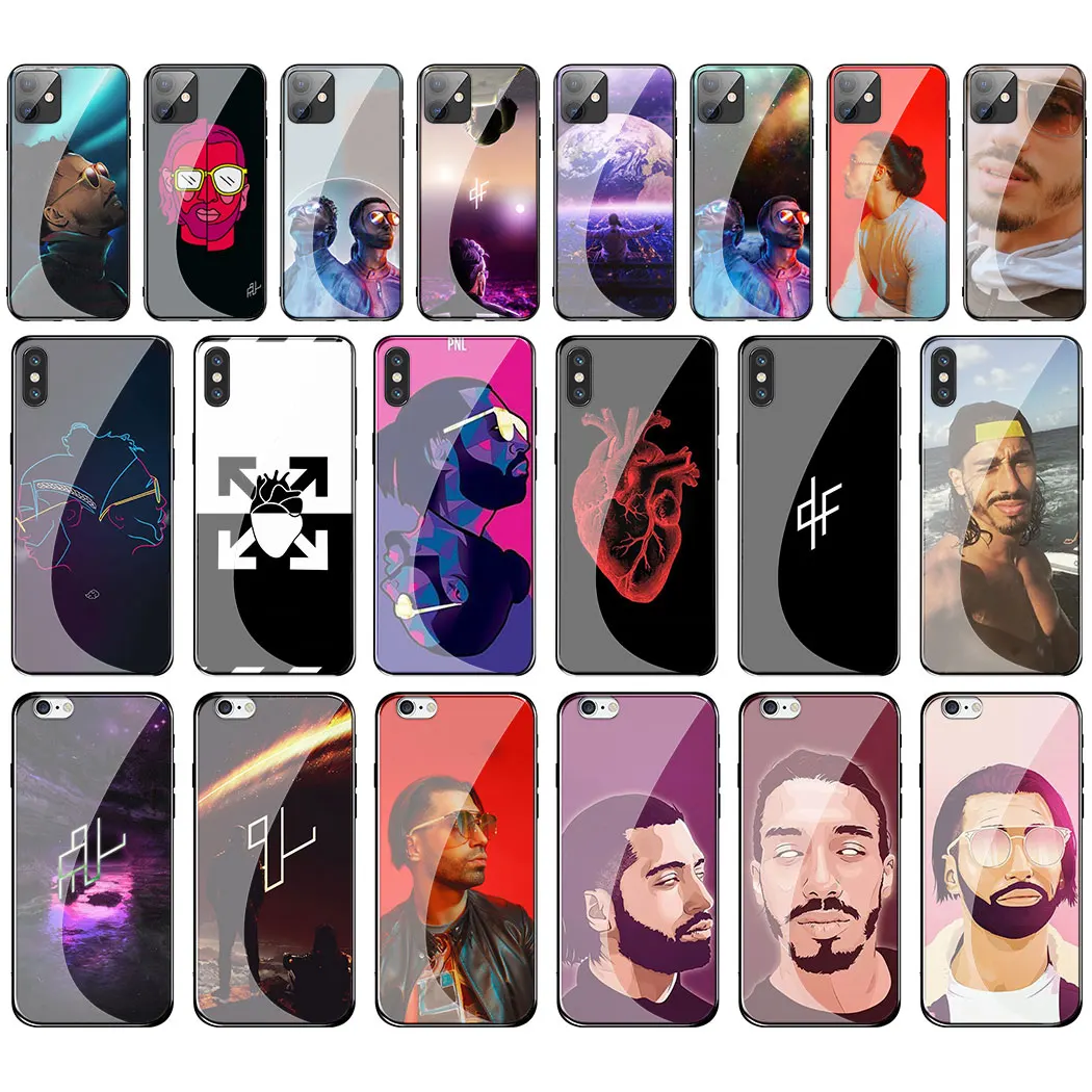Чехол PNL QLF из закаленного стекла для Apple iPhone 11 Pro XS Max XR X 8 7 6S Plus 5S SE | Мобильные