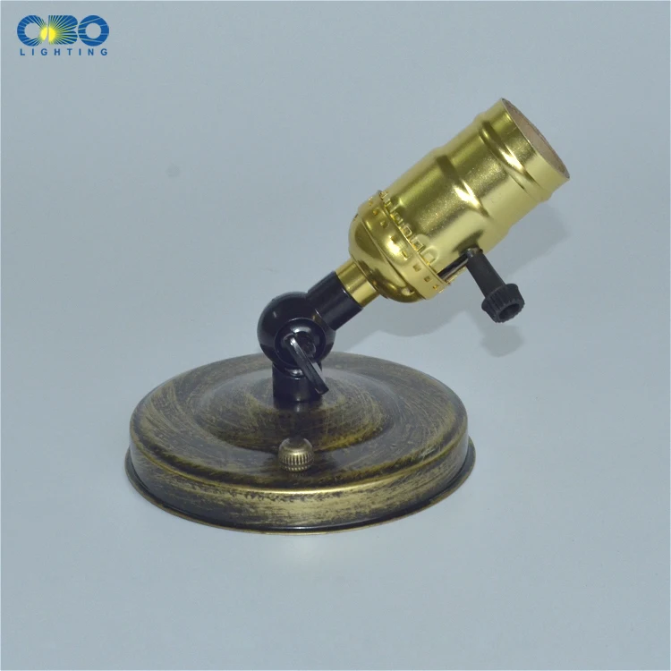 de parede em bronze com interruptor de 110mm.