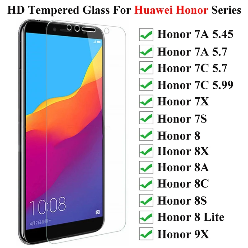 3 Pezzi Vetro Temperato, Per Huawei Honor 7A 7C Pro Y9