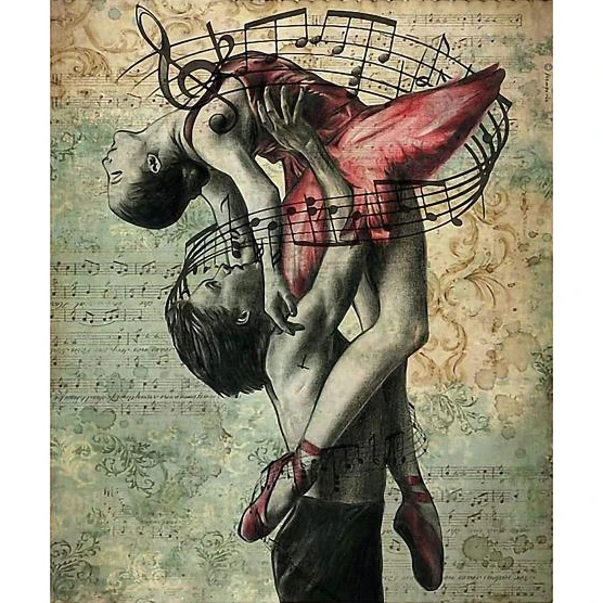 Алмазная 5D картина &quotсделай сам&quot балерин пара полная вышивка крестиком