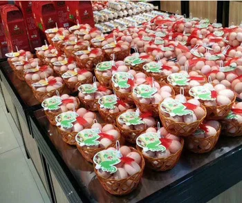 

Family storage basket light and practical plastic egg storage basket supermarket egg basket 50pcs